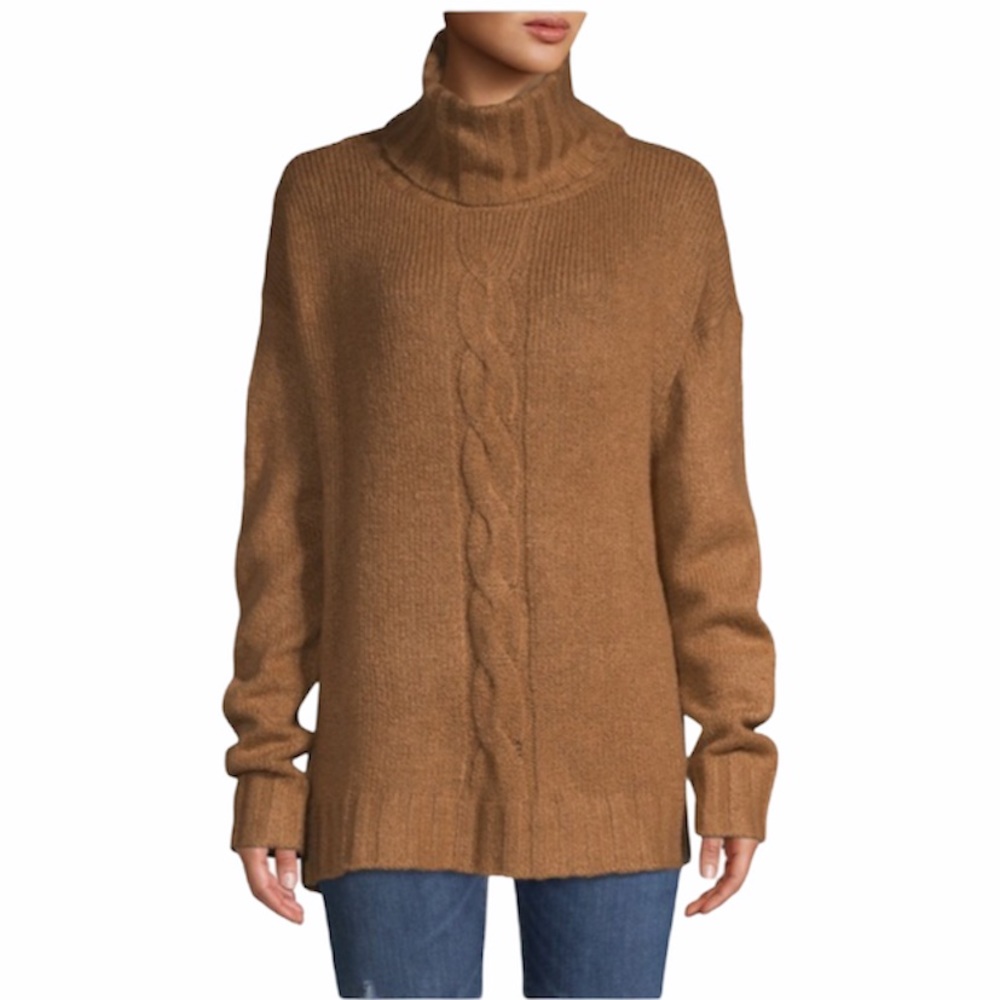 NWT Lord & Taylor Cable-Knit Turtleneck Sweater